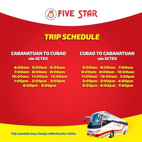 five star bus cubao schedule today|Trip Schedule — Five Star PH.